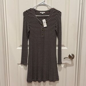 American Eagle Outfitters Striped Button-Up Top